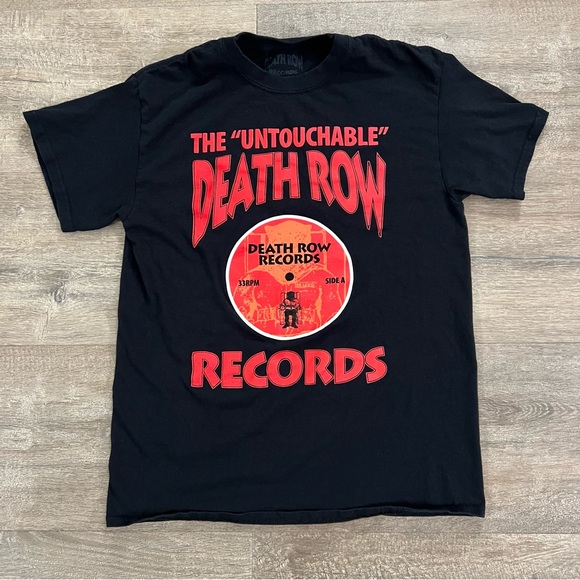 The Untouchable Death Row Records Men's Black Graphic T-Shirt Size Medium - Picture 1 of 10